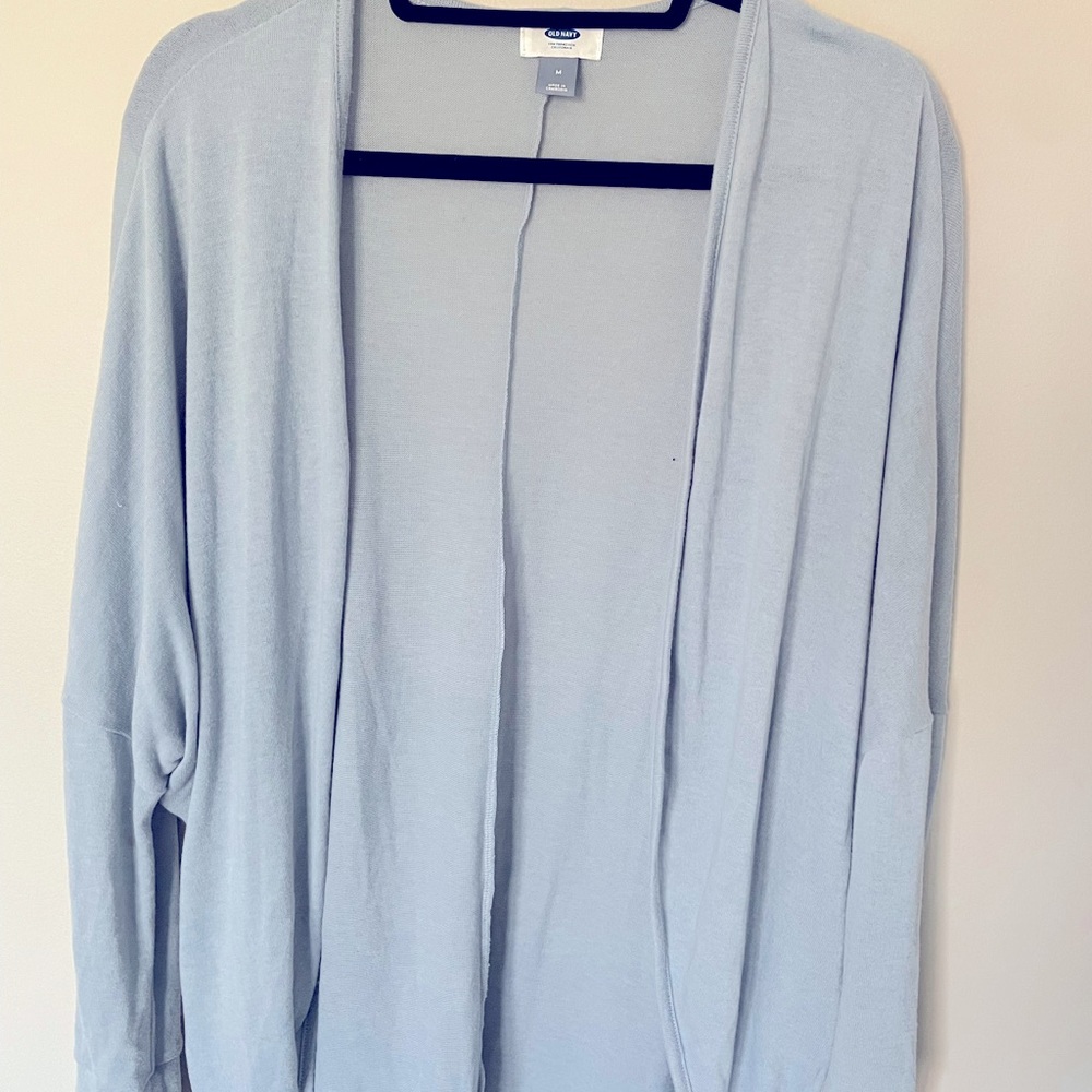Dusty blue Old Navy cardigan